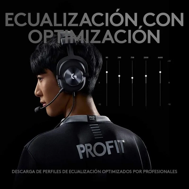 Auriculares + Microfono Logitech G Pro X Usb Black - Imagen 3