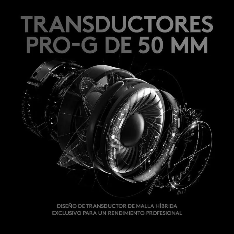 Auriculares + Microfono Logitech G Pro X Usb Black - Imagen 5