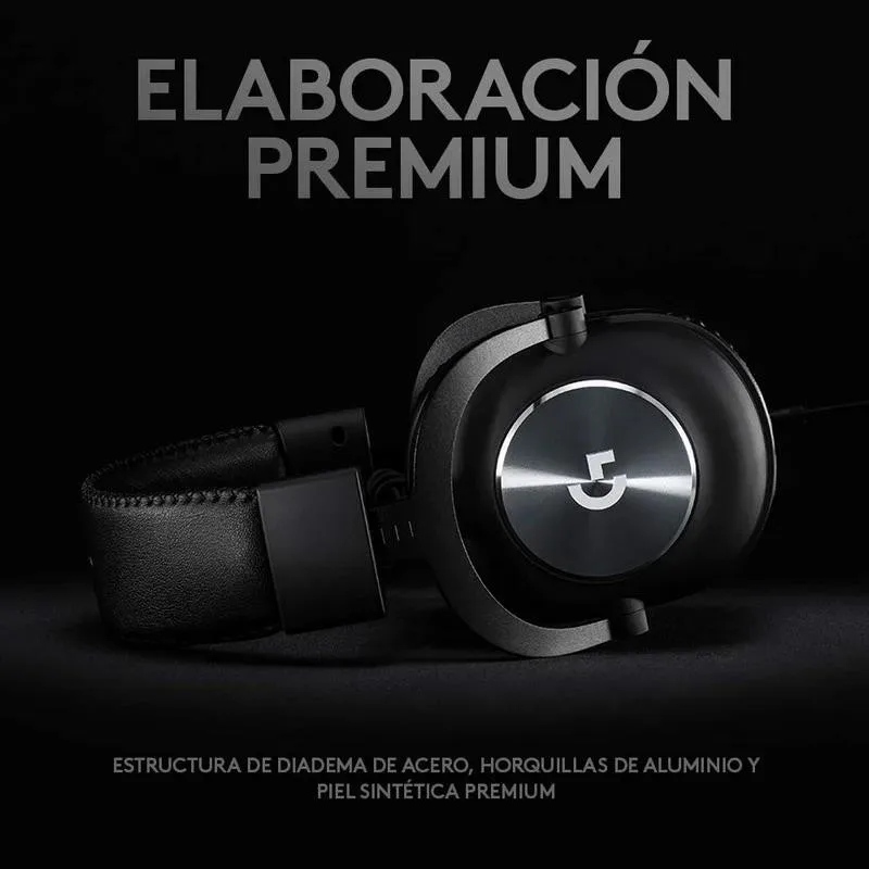 Auriculares + Microfono Logitech G Pro X Usb Black - Imagen 6