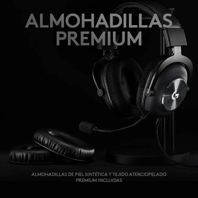 Auriculares + Microfono Logitech G Pro X Usb Black - Imagen 7