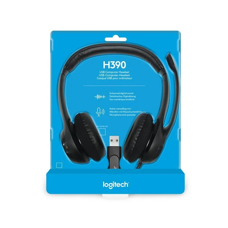 Auriculares + Microfono Logitech H390 Black - Imagen 3