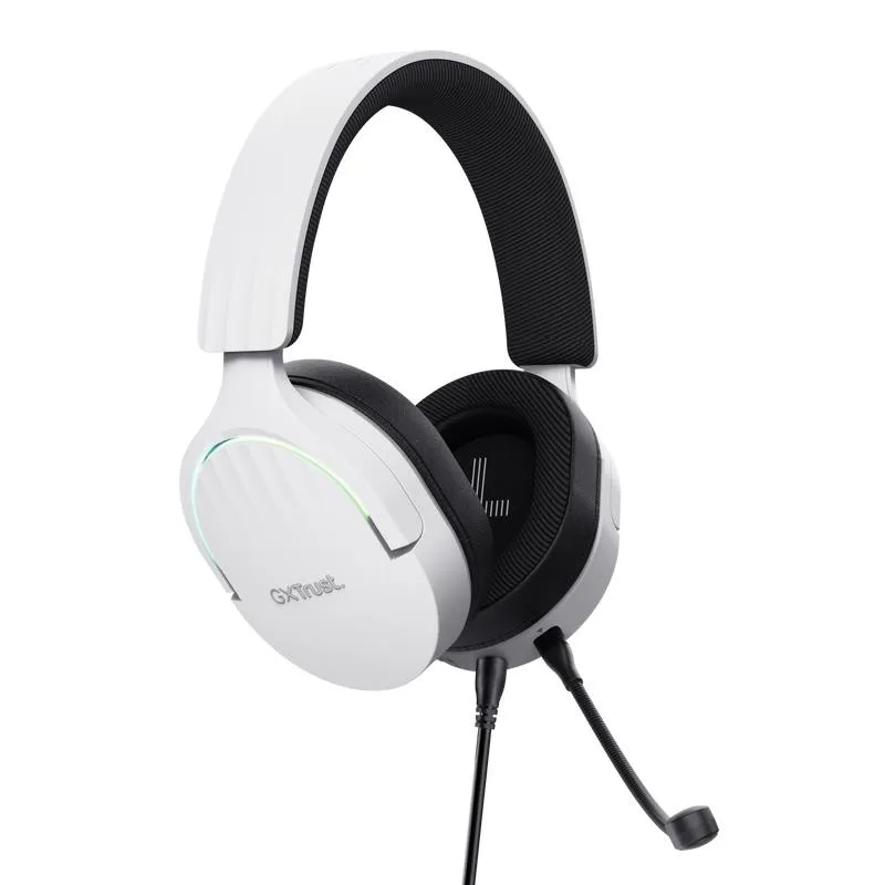 Auriculares + Microfono Trust Gaming Rgb Gxt 490w Fayzo Headset 7.1 White - Imagen 2