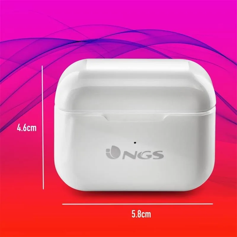 Auriculares Ngs Artica Bloom Earphones Bluetooth Wireless White - Imagen 6