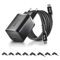 CARGADOR DE PORTATIL ASUS NGS BUD GAN USB-C 65W 8 CONECTORES + CABLE 1.5M USB-C BLACK
