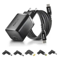 CARGADOR DE PORTATIL LENOVO NGS BUD GAN USB-C 65W 5 CONECTORES + CABLE 1.5M USB-C BLACK