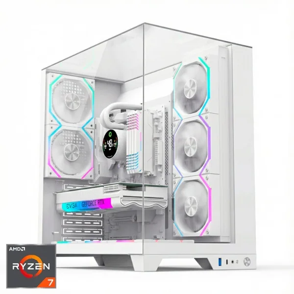 ORDENADOR GAMING INFINITY PRO WHITE RGB R7 9800X3D/32GB DDR5/SSD1TB NVME/WIFI/R.LIQ/800W