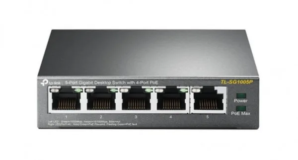 TP-LINK SWITCH DE 5 PUERTOS 10/100/1000 4 PUERTOS POE