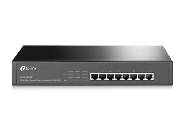 TP-LINK SWITCH DE 8 PUERTOS GIGABIT ESCRITORIO Y RACK CON POE+