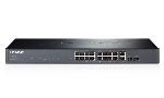 TP-LINK SWITCH GESTIONABLE 16 PUERTOS 10/100 + 2GB