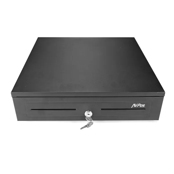 CAJON PORTAMONEDAS AVPOS U285 41CM ACERO ALTA RESISTENCIA BANDEJA EXTRAIBLE