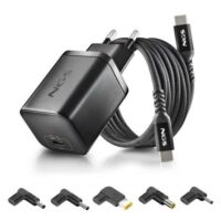 CARGADOR DE PORTATIL LENOVO NGS BUD GAN USB-C 65W 5 CONECTORES + CABLE 1.5M USB-C BLACK