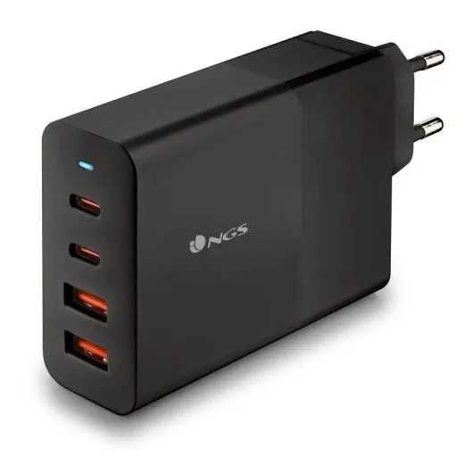 CARGADOR DE PORTATIL NGS BUD GAN 2XUSB-C/X2USB-A 100W BLACK