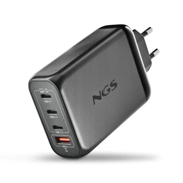 CARGADOR DE PORTATIL NGS BUD GAN 3XUSB-C/USB-A 140W BLACK