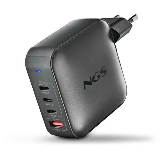 CARGADOR DE PORTATIL NGS BUD GAN 3XUSB-C/USB-A 165W BLACK
