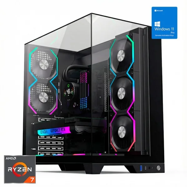 ORDENADOR GAMING INFINITY PRO RGB R7 9800X3D/32GB DDR5/SSD1TB NVME/WIFI/R.LIQ/800W/W11P
