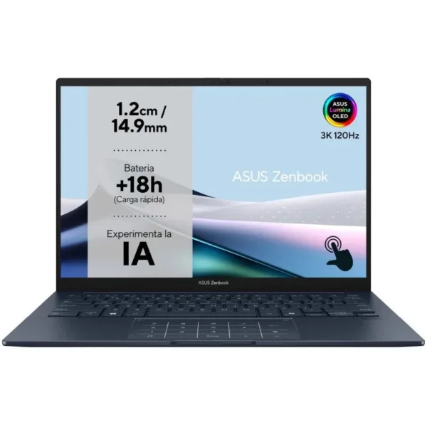 PORTATIL ASUS ZENBOOK 14 ULTRA 7 255H/16GB/SSD1TB/14 TACTIL /OLED/W11PRO