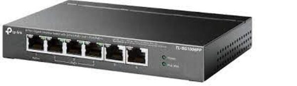 TP-LINK SWITCH DE 6 PUERTOS GIGABIT CON POE+ DE 3 PUERTOS Y POE++ DE 1 PUERTO