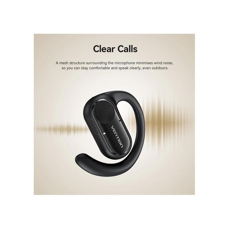 Auriculares Deportivos Vention Openbeat O11 Bluetooth 5.3 Wireless Beige - Imagen 3