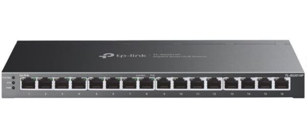 TP-LINK SWITCH TL-SG2016P CONMUTADOR INTELIGENTE GIGABIT JETSREAM DE 18 PUERTOS CON POE+ DE 8 PUERTOS