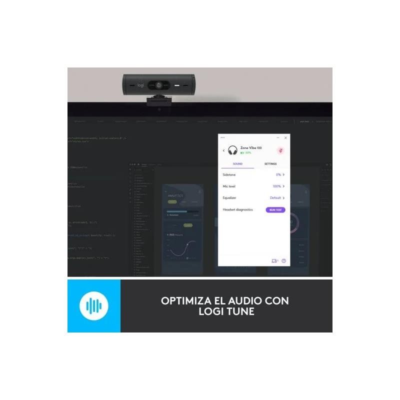 Auriculares + Microfono Logitech Zone Vibe 100 Bluetooth Black - Imagen 4
