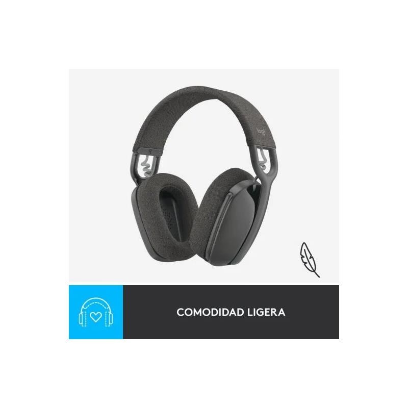 Auriculares + Microfono Logitech Zone Vibe 100 Bluetooth Black - Imagen 5