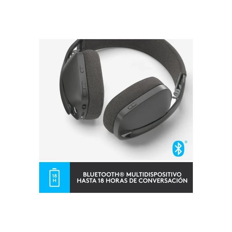 Auriculares + Microfono Logitech Zone Vibe 100 Bluetooth Black - Imagen 6