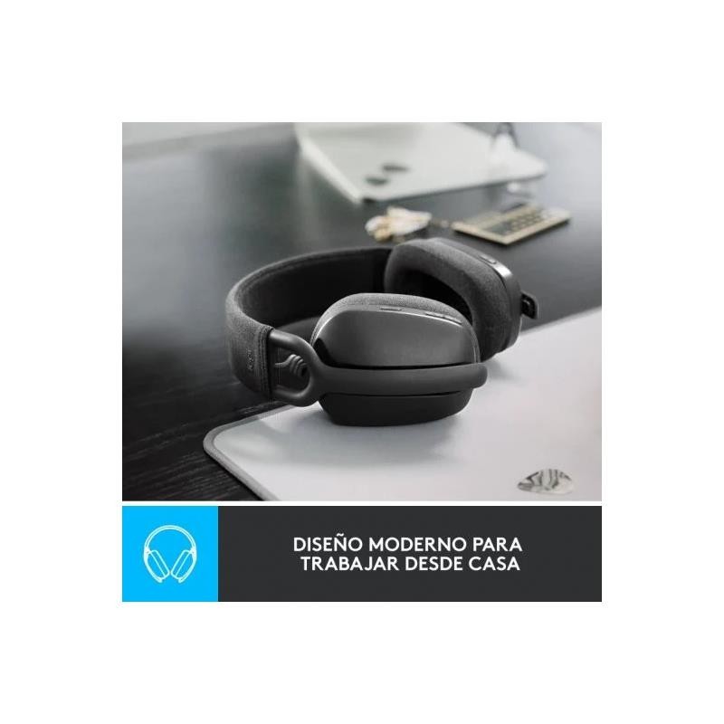 Auriculares + Microfono Logitech Zone Vibe 100 Bluetooth Black - Imagen 8