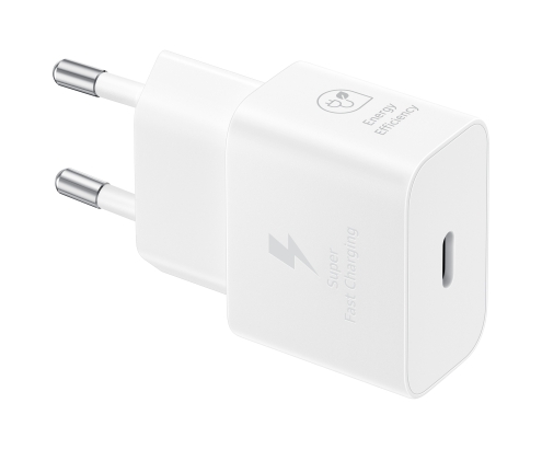 CARGADOR RED SAMSUNG USB-C P-T2510 / CARGA RAPIDA / 25W / BLANCO / EP-T2510NWEG