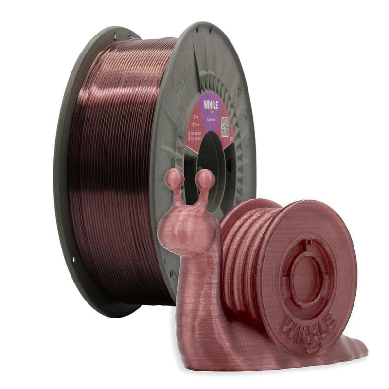 WINKLE FILAMENTO MALVA OSCURO KRYSTAL PETG 1.75MM 300 GR