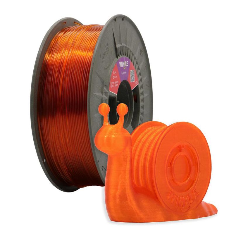 WINKLE FILAMENTO NARANJA AMBAR KRYSTAL PETG 1.75MM 300 GR