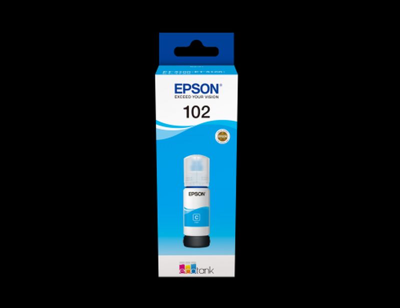 EPSON BOTE TINTA T03R2 ECOTANK CIAN Nº 102