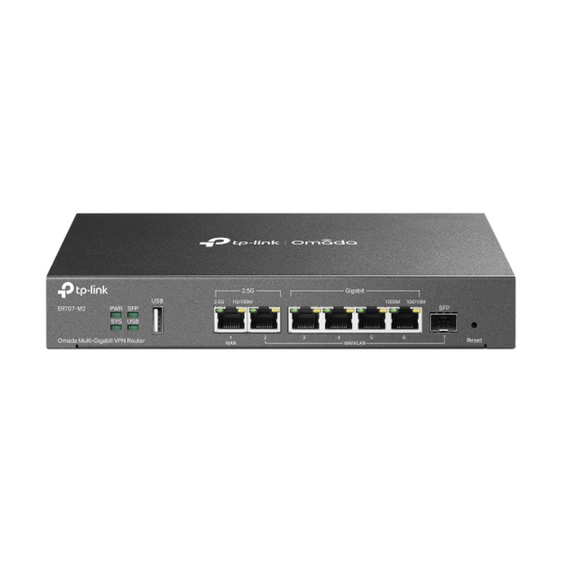 TP-LINK ROUTER ER707-M2 VPN MULTIGIGABIT OMADA 2P DE 2.5G HASTA 6P WAN