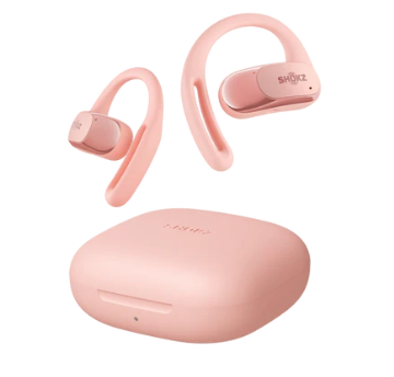 AURICULAR SHOKZ OPENFIT AIR PINK / TWS OPEN-EAR / HASTA 28 HORAS DE AUTONOMIA / LIGEROS / GANCHO DE OREJA FLEXIBLE / AUDIO POTENTE Y RICO EN DETALLES / CANCELACION DE RUIDO / IP54 / ESTUCHE CARGA / MULTIPUNTO A 2 DISPOSITIVOS / T511-ST-PK