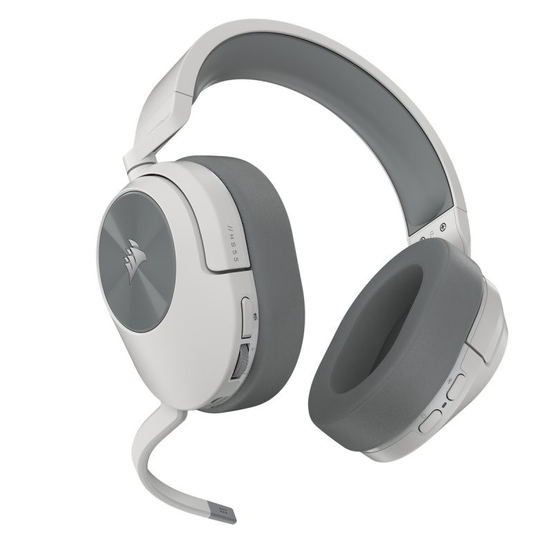 Auriculares + Microfono Corsair Hs55 Usb Gaming Headset Rgb 7.1 White - Imagen 2