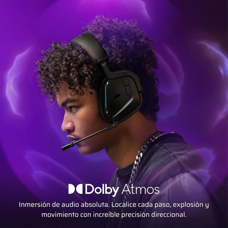 Auriculares + Microfono Corsair Void Wireless Gaming Headset Black - Imagen 3
