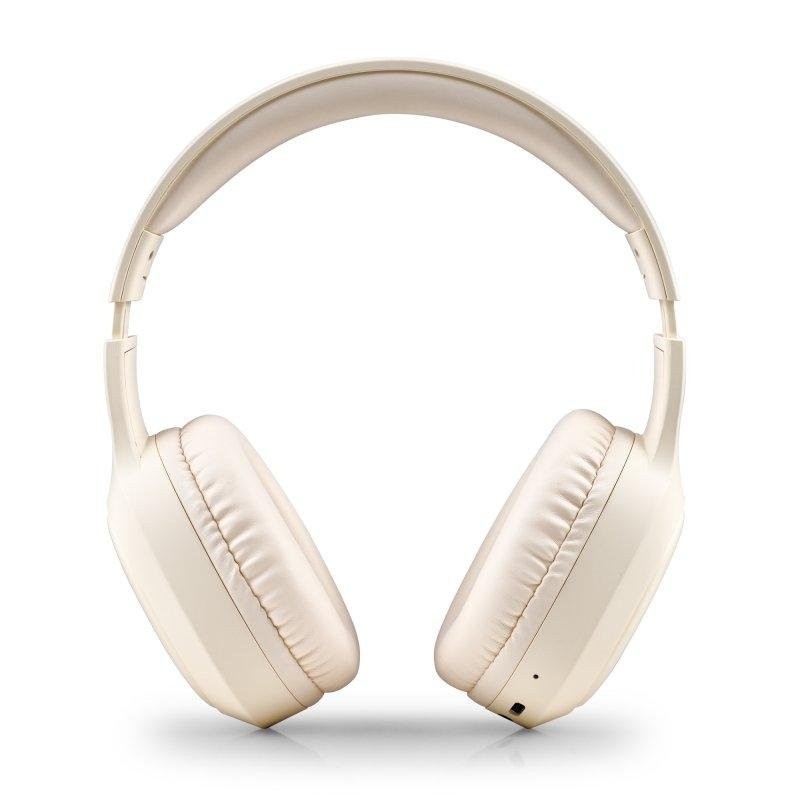 Auriculares Ngs Artica Tempest Wireless Bluetooth/microfono/jack Beige - Imagen 2