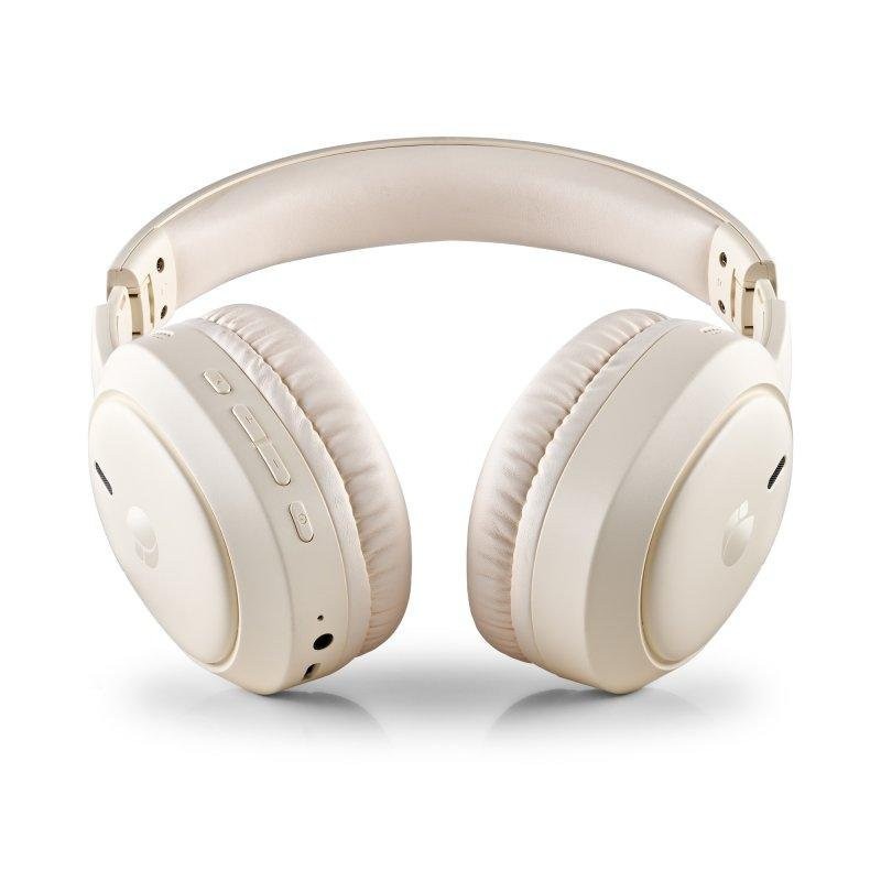Auriculares Ngs Artica Tempest Wireless Bluetooth/microfono/jack Beige - Imagen 3