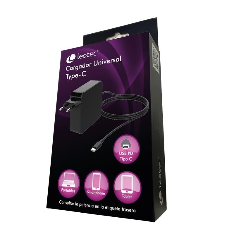 Cargador Portatil Leotec 90w Automatico Usb-c Type C - Imagen 3