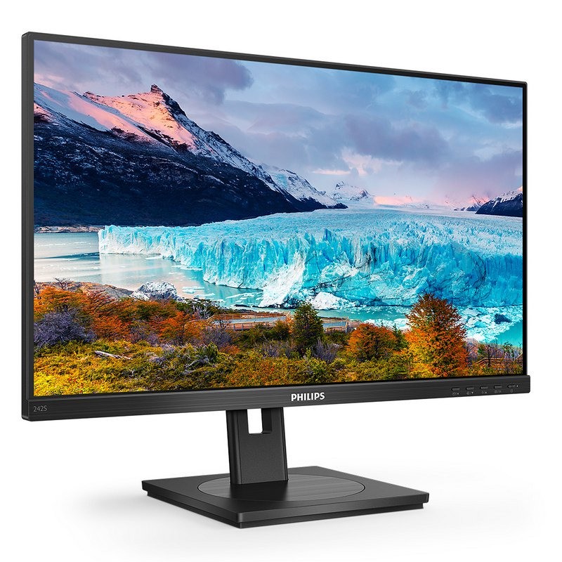Monitor Philips 24 Ips Multimedia Ergonomico Vga Dvi Dp Hdmi Black - Imagen 2