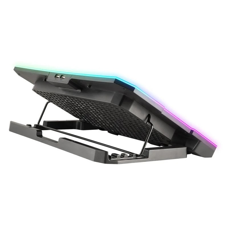 Soporte + Ventilador Notebook Ngs Herostand Rgb Black + Soporte Smartphone - Imagen 2