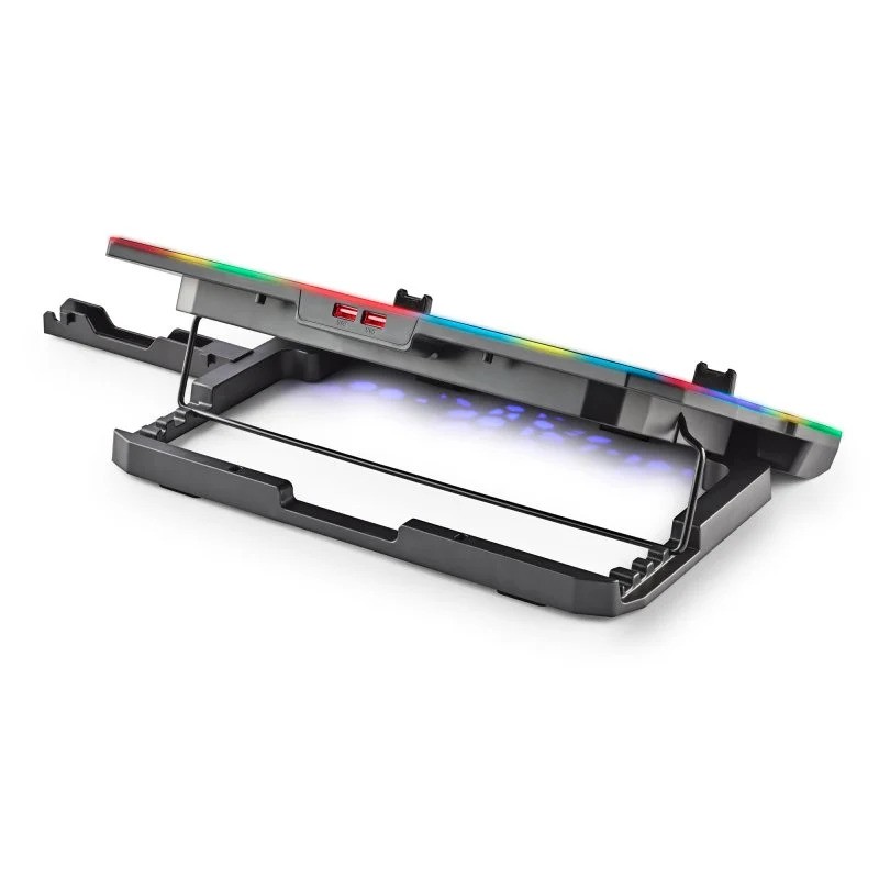 Soporte + Ventilador Notebook Ngs Herostand Rgb Black + Soporte Smartphone - Imagen 3