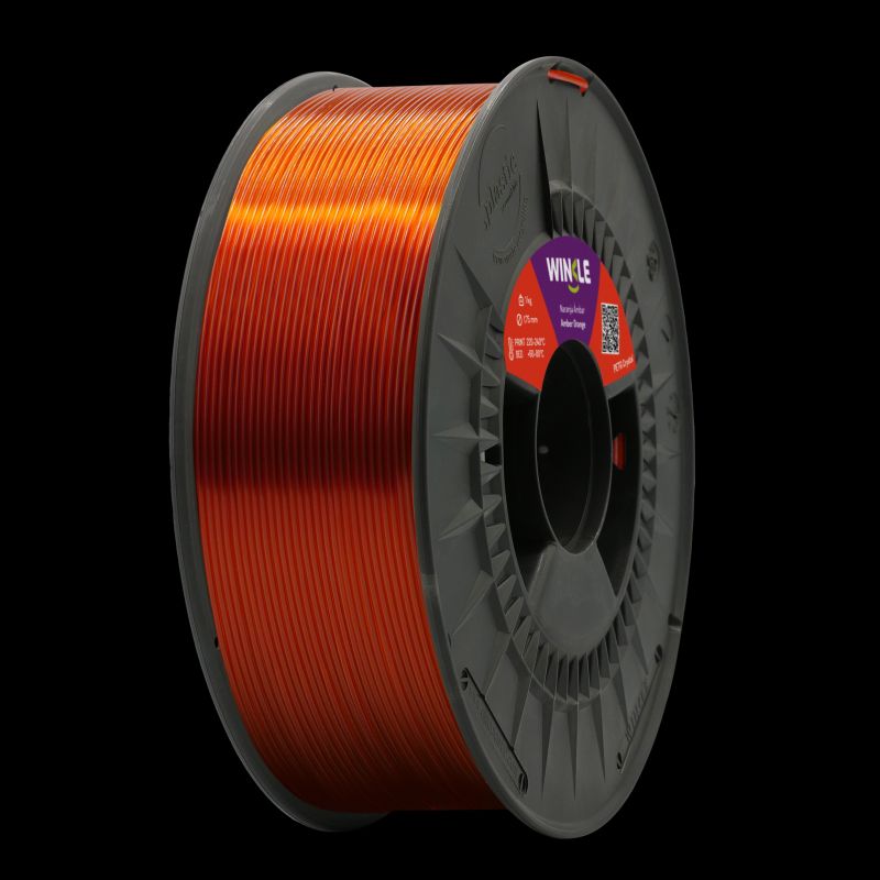 WINKLE FILAMENTO NARANJA AMBAR KRYSTAL PETG 1.75MM 1 KG