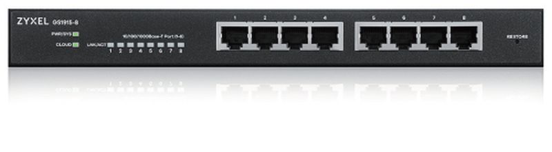 ZYXEL SWITCH GS1915-8-EU0101 GESTIONADO 8 PUERTOS GESTION CLOUD VIA NEBULA