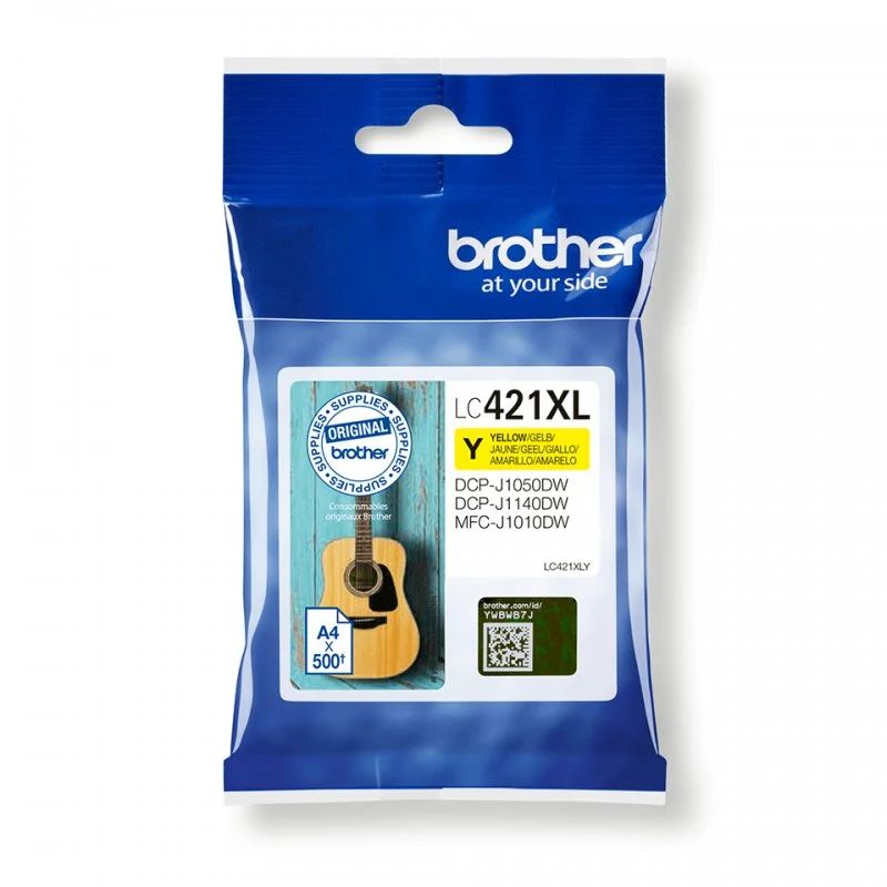 BROTHER CARTUCHO TINTA  LC-421XLY AMARILLO