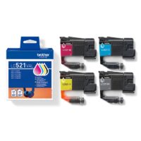 BROTHER CARTUCHO TINTA LC521 VALUE PACK BK-C-M-Y