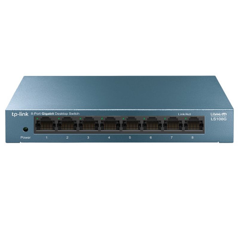 TP-LINK SWITCH LS108G LITEWAVE 10/100/1000 8 PUERTOS METALICO