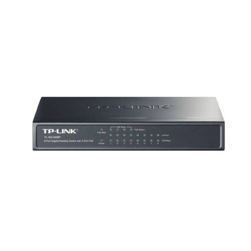 TP-LINK SWITCH SG1008P DE 8 PUERTOS 10/100/1000 4 PUERTOS POE