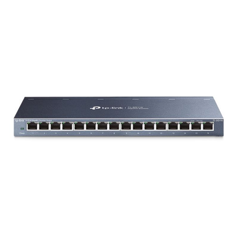 TP-LINK SWITCH ESCRITORIO TL-SG116 GIGABIT 16 PUERTOS METALICO