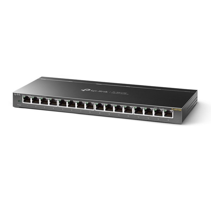 TP-LINK SWITCH TL-SG116E 10/100/1000 16 PUERTOS METALICO