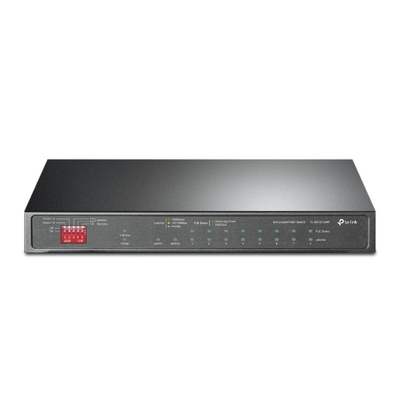 TP-LINK SWITCH TL-SG1210MP DE ESCRITORIO 10 PUERTOS CON POE+ DE 8 PUERTOS